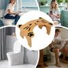 Toilet Stool Foldable Non-Slip Step Chair 7 Inches Height Foldable Wooden Toilet Stool For Elders Shower Bathroom Pooping