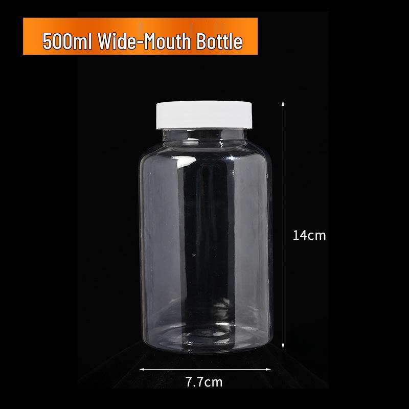 Food Grade PET Polyester Bottle with Tear-off Cap, 100ml/500ml