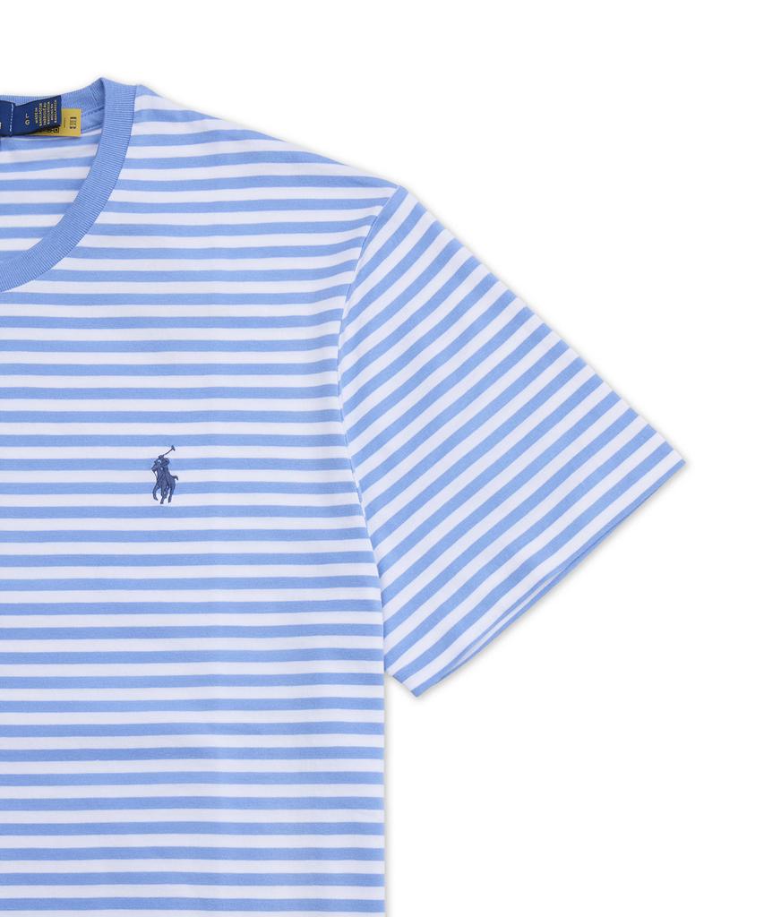 POLO RALPH LAUREN Custom Slim Fit Striped Jersey T-Shirt - Blue