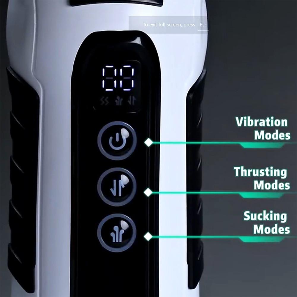App AI Control Masturbation Cup Electric Heating Blowjob 9 Sucking Thrusting Vibration Modes Adults Masturbator Sex Toys for Man