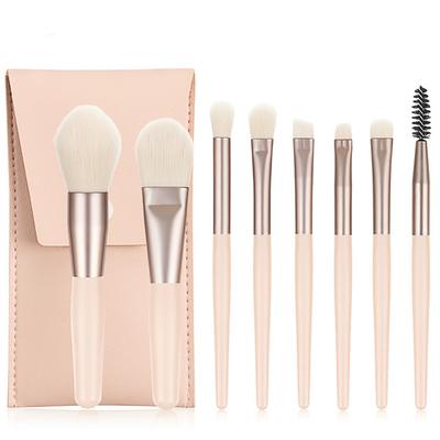 8 Pcs Mini Travel Portable Makeup Brushes Set Blending Beauty Make Up Brush Tool