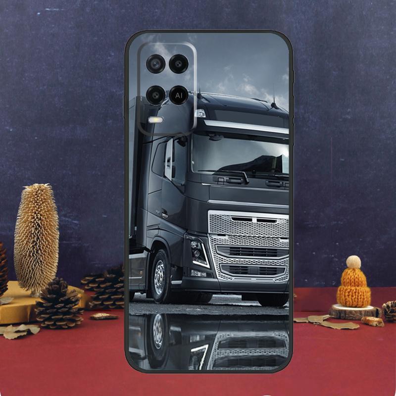 Cool Heavy Truck Car Case For Oppo A94 A74 A54 A15 A17 A57 A6 A5 Pro A16 A76 A96 A40 A60 A80 A18 A38 A58 A78 A98