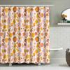 Floral Shower Curtain Botanical Pattern Waterproof Fabric Bathroom Decor Nature Theme Vintage Style Farmhouse Style Home Textile