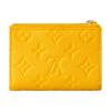 Louis Vuitton Lisa Wallet Monogram Pressed Button Cowhide Women wallet Ginkgo-Yellow M13579
