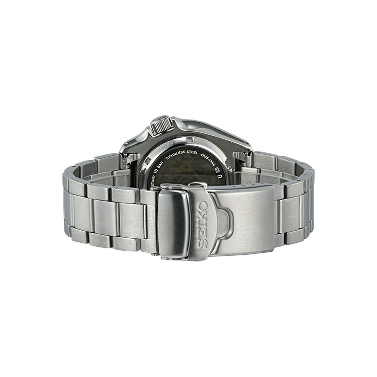Seiko 5 Series Diving Watch Luminous Mechanical Movement Stainless Steel Strap Men watches Orange SRPJ47K1