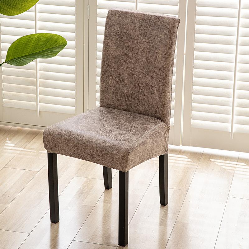 Housse de Chaise en Tissu Technique Imperméable Housse de Chaise de Salle à Manger pour la Maison Coussin de Dossier Housse de Chaise d'Hôtel Monobloc