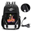 Großes Fassungsvermögen Anime Naruto Inspiriertes Rucksack für Teenager Schüler Tägliche Nutzung Laptop Reisetasche Urbaner Stil