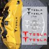 6PCS Car Brake Caliper Stickers for Model X S Model Y 3 Roadster P75D P85D P90D P100D Heat Resistant Vinyl Films Decals