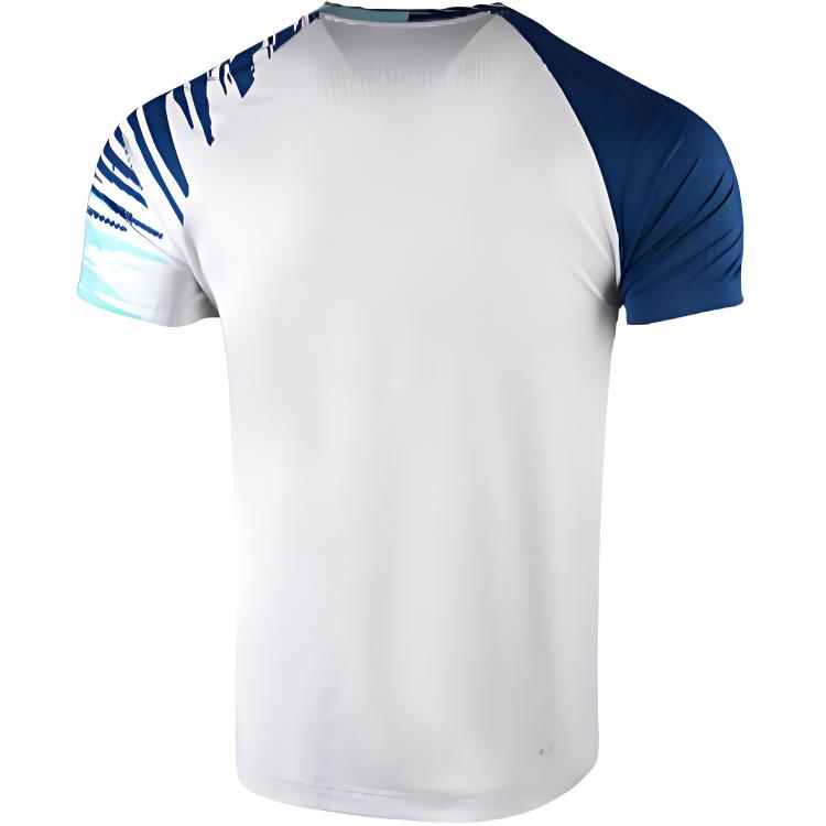 Li Ning Professional Sportswear Series Comfortable Quick-Dry Breathable Badminton Suit Men Sportswear White AAYT539-1