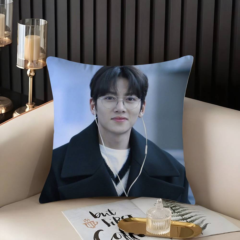 J-Ji C-Chang Wook Kissenbezug Zuhause Wohnheim Stuhllehne Kurzer Plüsch Doppelseitiger Druck Büro Nickerchen Zeit Kissenbezug