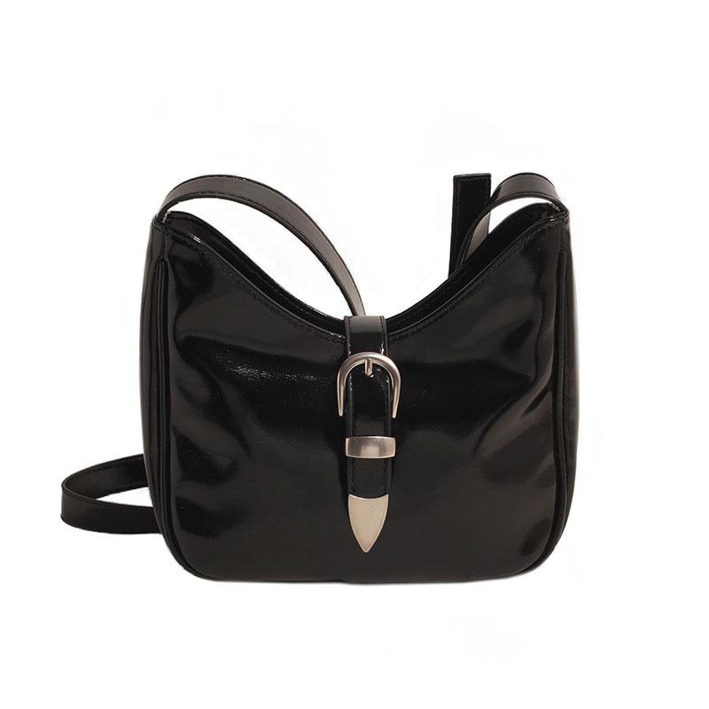 Rote Retro-Umhängetasche für Damen modische PU-Leder vielseitige Umhängetaschen einfache Damen Pendeltaschen neu