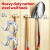 10Pcs Durable Tool Storage Hooks Easy Install Hose Storage Hook Garden Metal Hooks  Shed Organizer