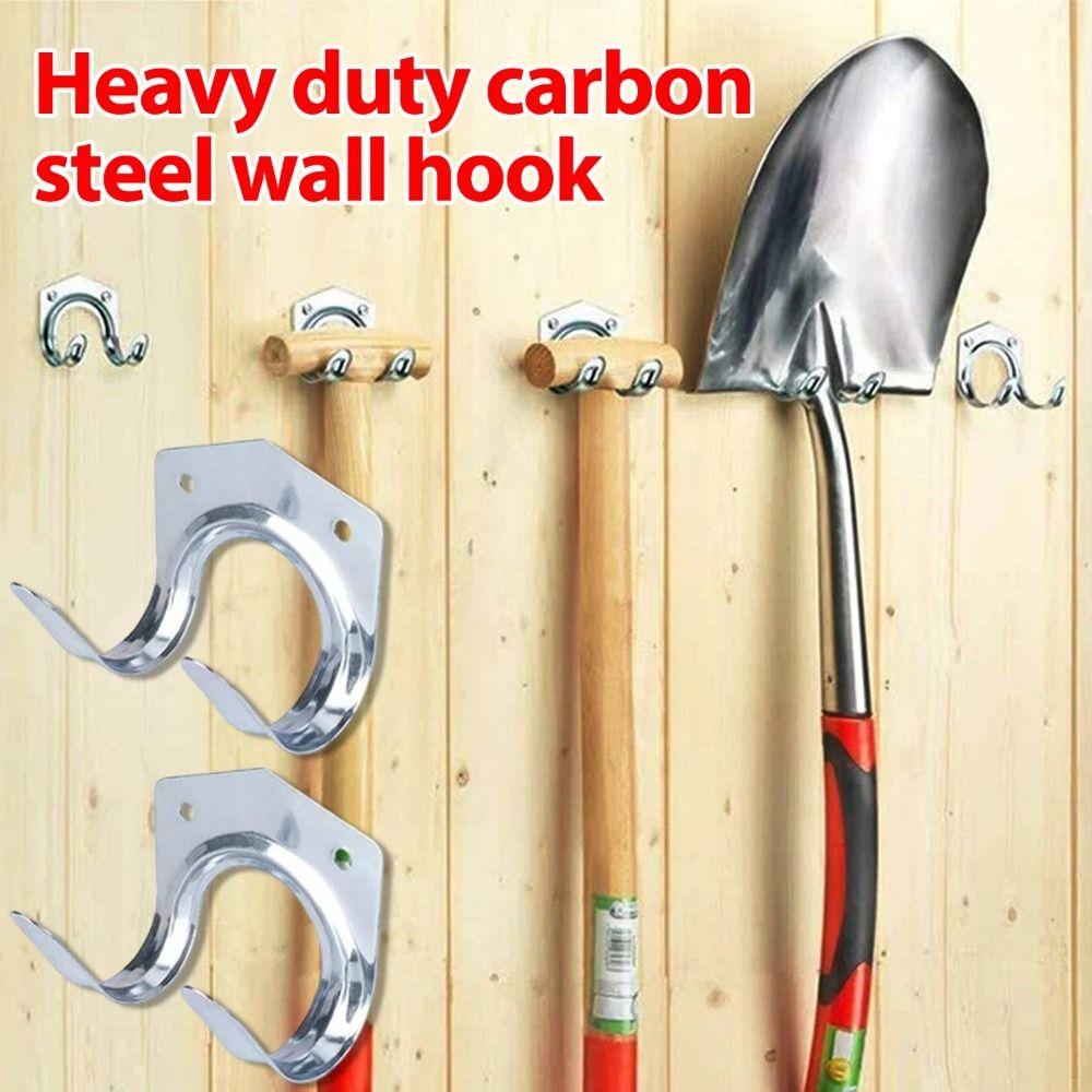 10Pcs Durable Tool Storage Hooks Easy Install Hose Storage Hook Garden Metal Hooks  Shed Organizer