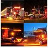 6PCS LED Trailer Marker Lights 24V Waterproof Amber Chicken Lights Universal Side Clearance Lamps for Semi Truck Freightliner Cargo