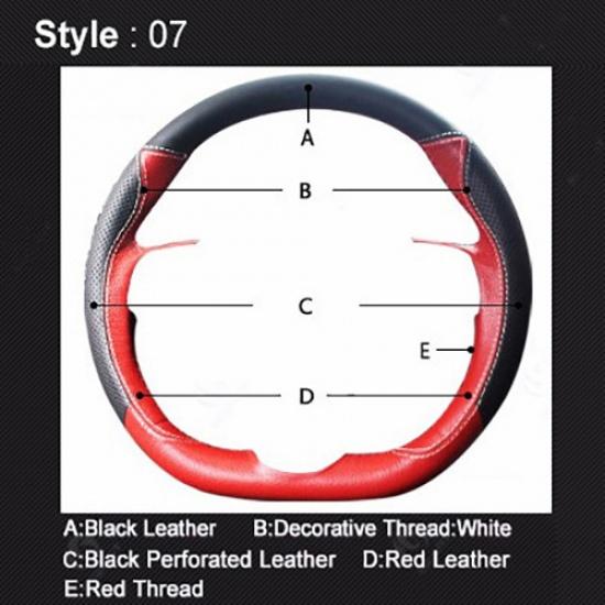 DIY handgenähte rutschfeste schwarze Leder-Wildleder-Auto-Lenkrad-Abdeckung für den Innenraum des BMW Z4 E89 2009–2016