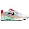 Nike Air Max 90 Leather SE GS Nášivky Dětské Tenisky Bílá Písková Kobaltově Blažená DZ2888-100