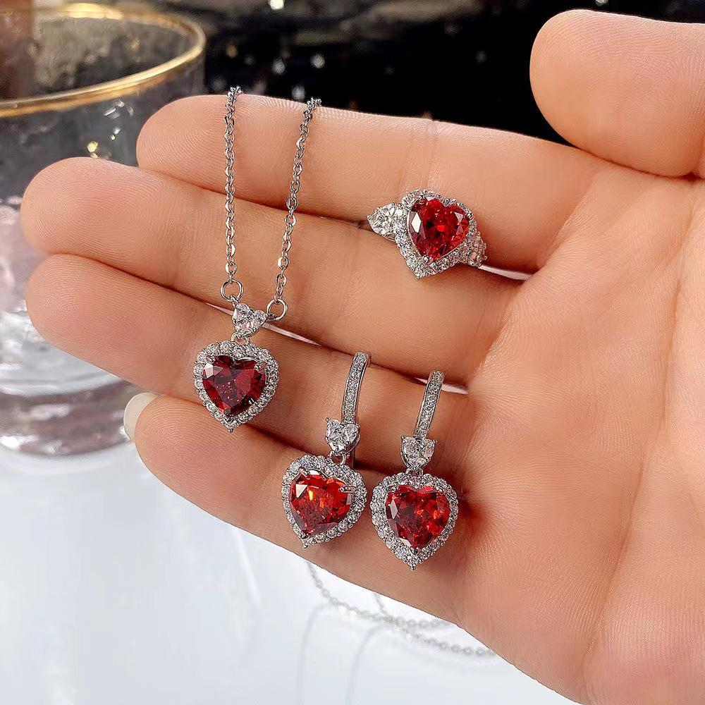 

Комплект из ожерелья и серег с подвеской в виде сердца океана Xiyin - Элегантная летняя коллекция ювелирных изделий