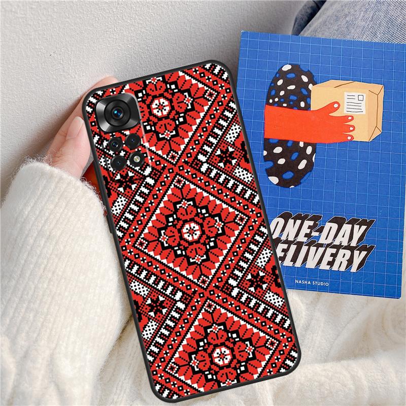 Ukrainian Pattern Funda For Xiaomi Redmi Note 11 9 10 12 13 14 Pro 9S 10S 11S 12S Redmi 13C 10C 12C 14C Case