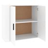 White Sideboard 80 x 33 x 70 cm Engineered Wood