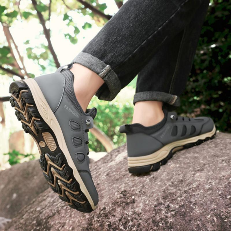 Men's Autumn Sports Shoes, Non-slip Travel Shoes, Middle-aged and Elderly Shoes, Outdoor Hiking Shoes