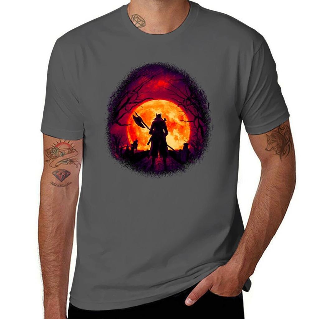 A Blood Moons Night (Bloodborne) Tshirt Plus Size Short Sleeve Tshirt