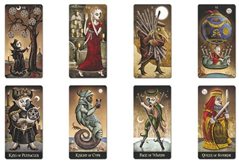 78 Tarot Cards Tarot Fortune Telling Moon Tarot Borderless Japanese Instruction Manual Included [Deviant Edition] [Genuine]