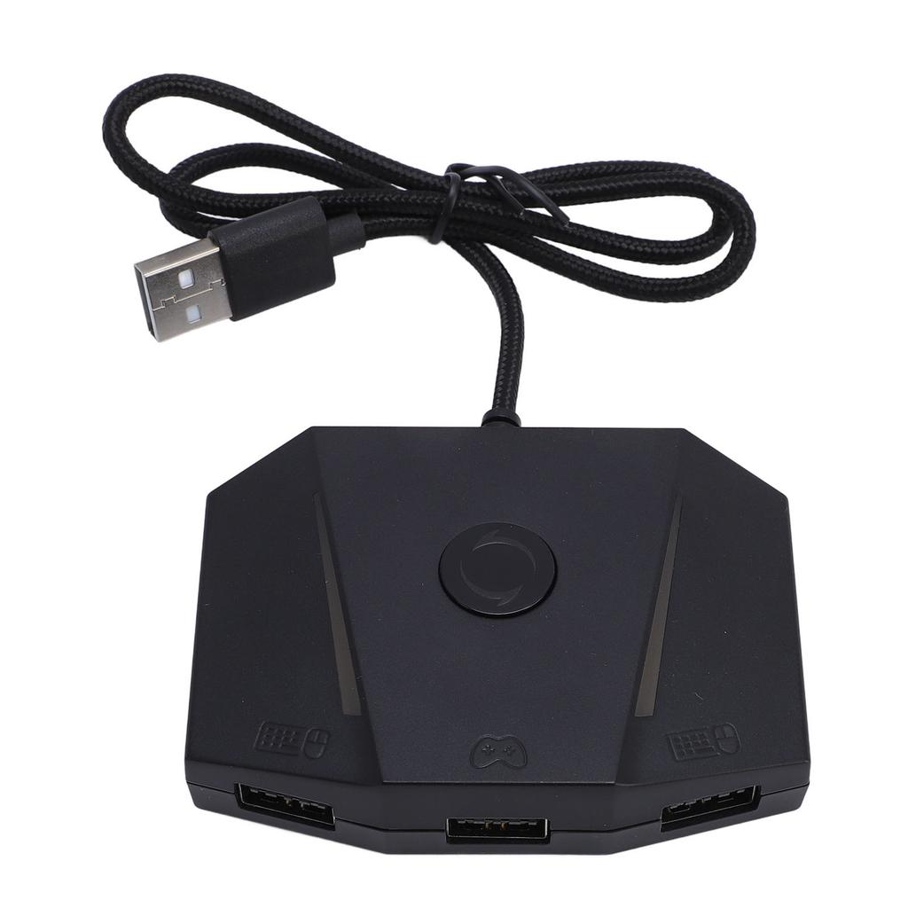 Game Console Mouse and Keyboard Converter APP Control Gaming Mouse Keyboard Adapter with RGB Light f