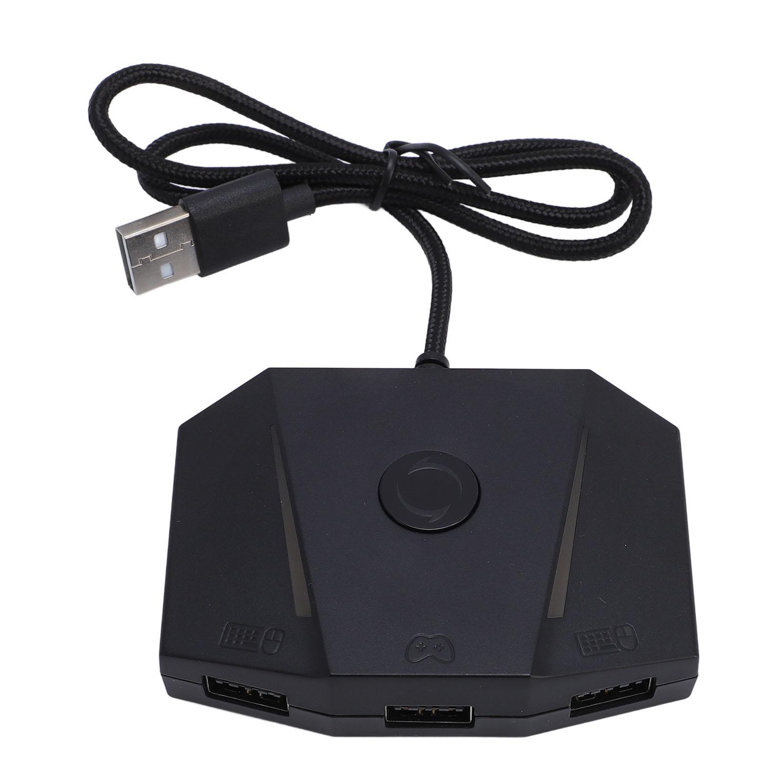 

Игровая консоль Конвертер мыши и клавиатуры Управление приложением Игровая мышь Адаптер клавиатуры с RGB-подсветкой