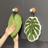 2 Piece Absorbent Leaf-Shaped Hand Towel Hanging Bathroom Towel Kitchen Towel  Kitchen Accessories