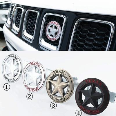 3D Metal Texas Edition Badge Emblém Samolepka na auto pro Wrangler Compass Grand Cherokee Patriot Liberty Renegade Commander