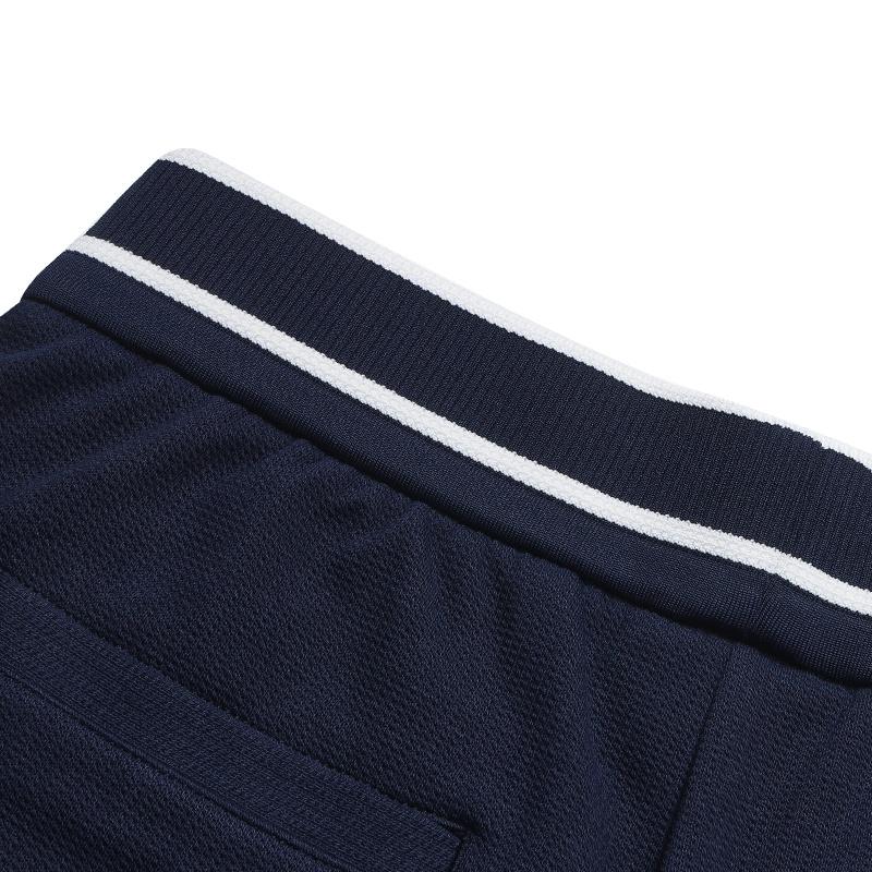 FILA Heritage Simple Classic Fashion Retro Casual Versatile Comfortable Knitted Sports Pants Women bottoms Cigarette-Blue F11W628611FDB