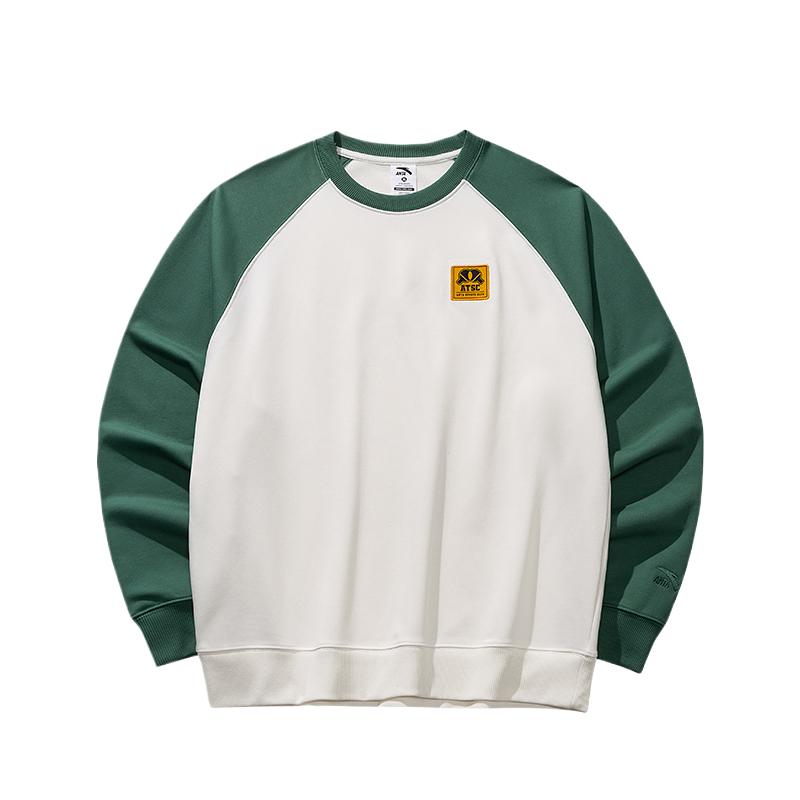 

Anta Loose Fit Raglan Sleeve Sweatshirt Men tops Warm-Jade-White 152618724-1 3XL