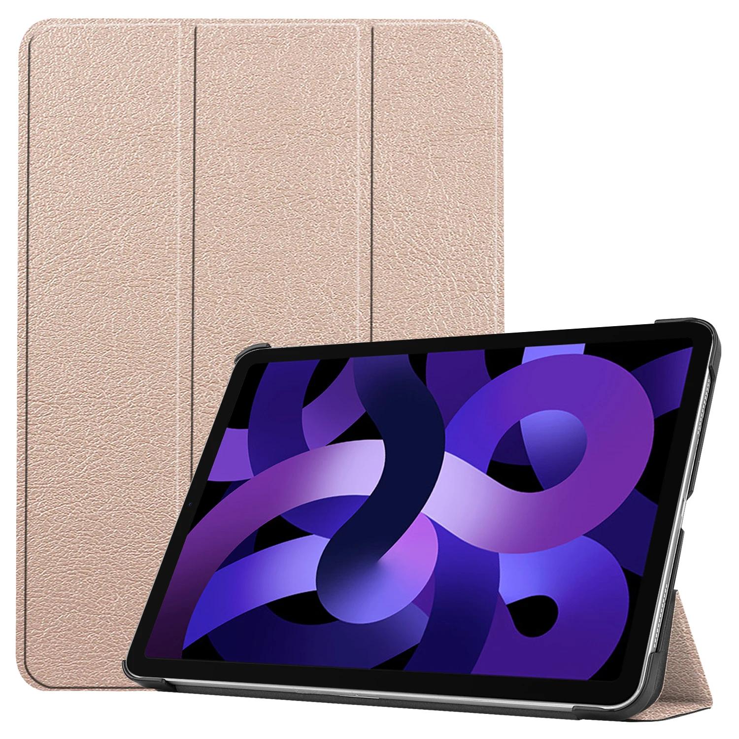 

Чехол для Apple iPad Air 4 5 10,9 дюймов PU Flip Stand Cover для Apple iPad Air 4 5 10,9 дюймов Чехол для планшета Funda For ipad air 4 5 золотой