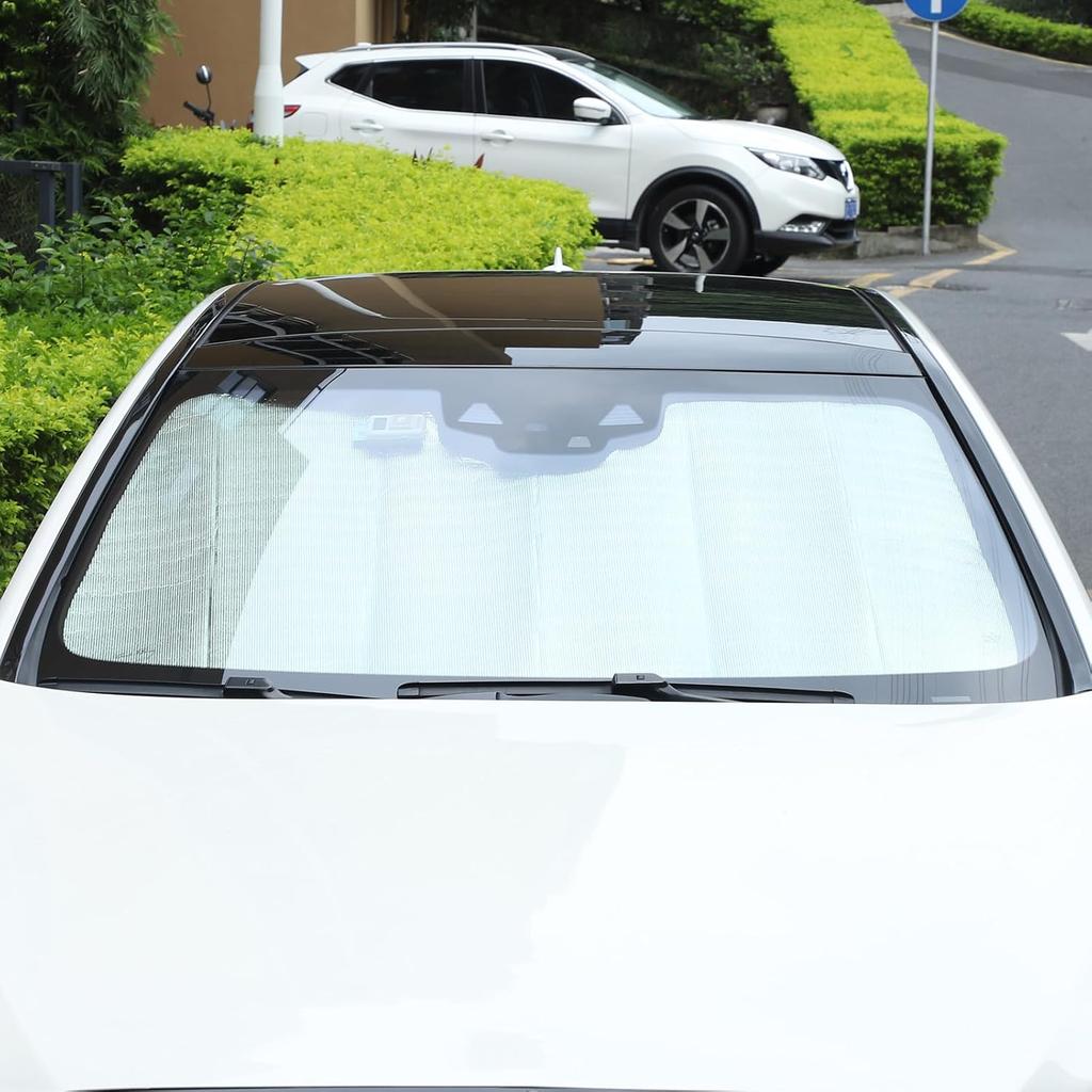 Windshield Sunshade for Mercedes Benz S-Class W222 2014-2020 Front Window Sun Shade Foldable Reflective Sun Visor Custom Sunscreen UV Blocker Privacy