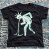 Y2K Punk Skeleton Graphic Tee Black Unisex Goth Streetwear  Men's Black Size S 4XL New Spring/Summer Arrivals Regular Fit Casual