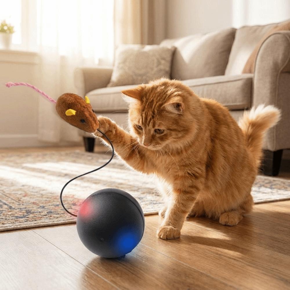 Silent Electric Cat Toy Ball Motion Sensor Cat Teaser Ball Smart Pet Toy Relieve Boredom