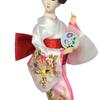 12" Japanese Geisha Collectible Figurine Kimono Dolls Asian Geisha Doll Girl Statue for Home Office Shelf Table Decoration