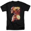 Justice League Speed Head Mens T Shirt Black