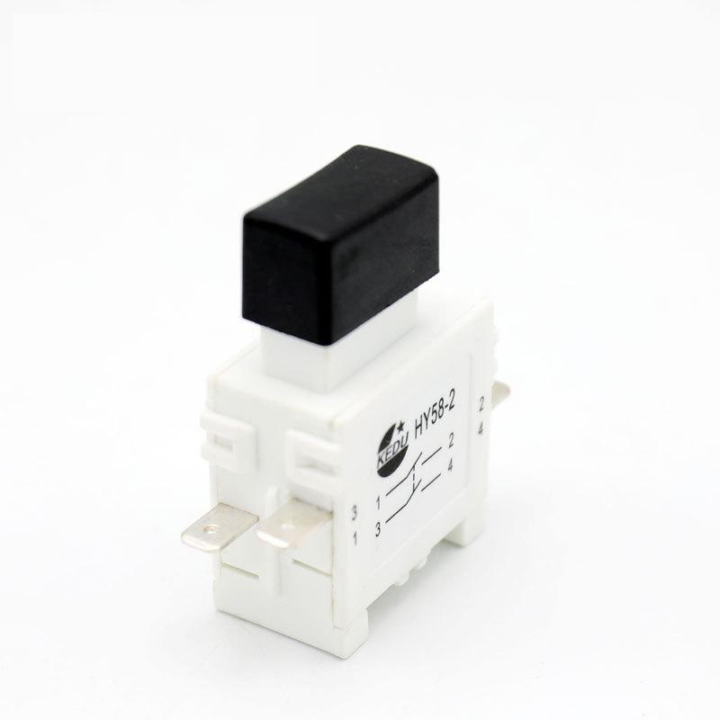 KEDU HY58-2 4 Pins Trigger Switch On Off Push Button Switches with Brake for Electric Power Tool Equipment AC 125/250V 16/19A