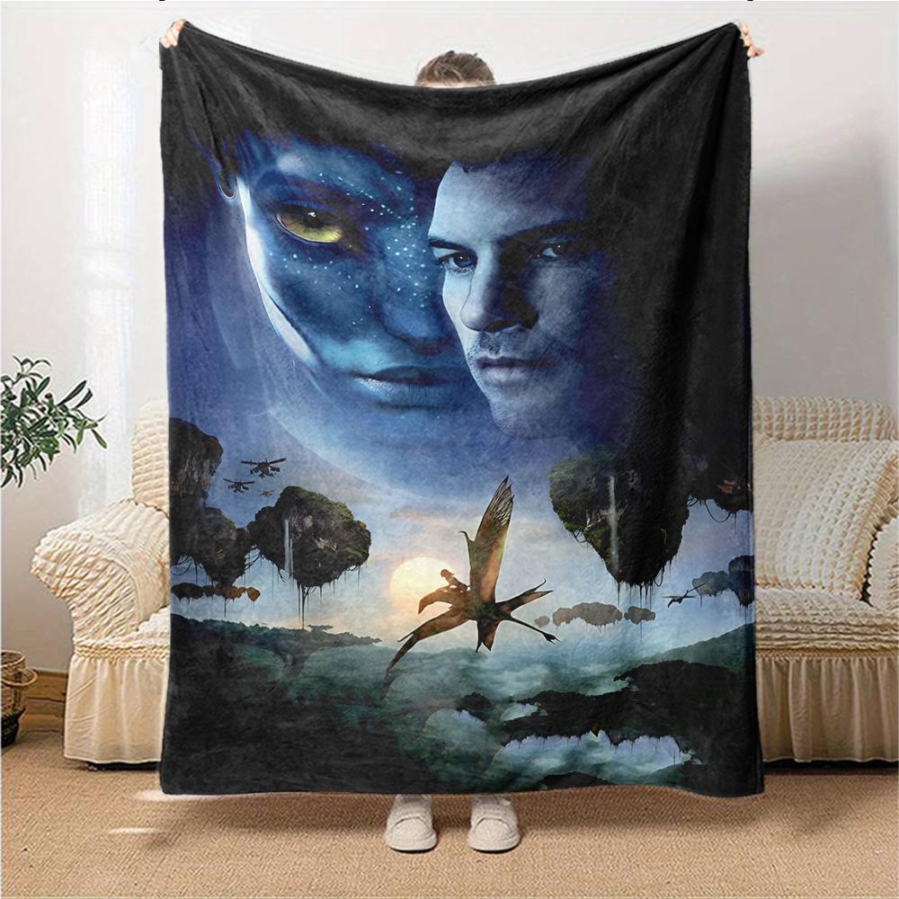 1Pc Avatar'S Ethereal Journey Blanket For Couch Bed Plush Cozy Fuzzy Blanket Super Soft Warm Blankets For Fall And Winter 0918278
