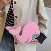 Cartoon Little Whale Shape Handbag with Coin Purse Zip Crossbody Bag Small Purse Detachable Shoulder Bag Women's Satchel Bag Sac