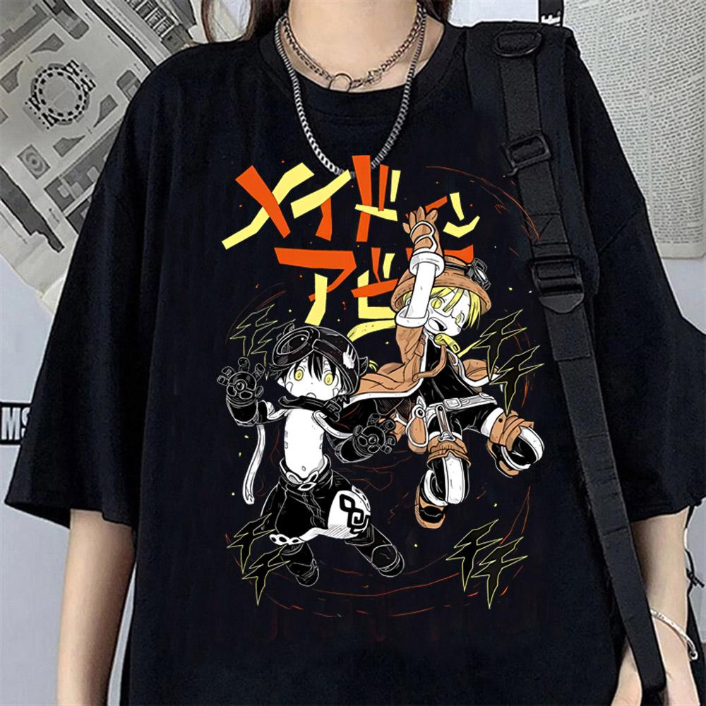 Made in Abyss T-Shirt Men Women Summer Cute Japanese Animal T Shirt Short Sleeve Graphic T Shirts Streetwear Women's Clothing