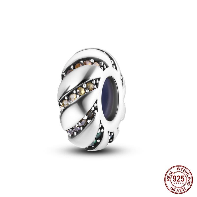 100% Copper Luminous Star Flower Butterfly Silicone Spacer Beads Fit Qikaola Original Bracelets Fine Diy Jewelry