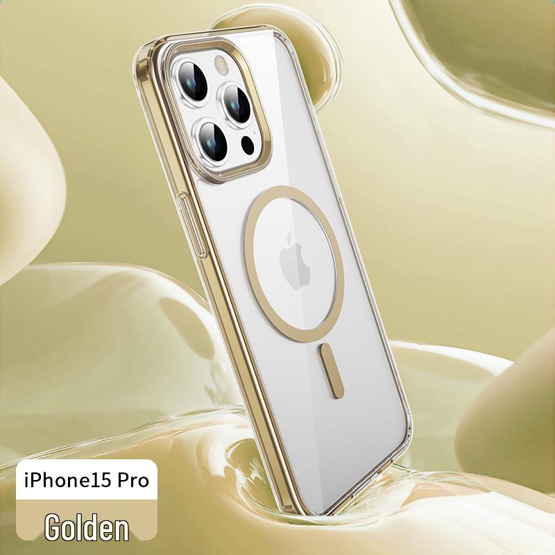 iPhone 14/15 Transparent Airbag Anti-Drop Case with Back Panel