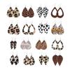 Leopard Print Earrings Girl Fashion Accessory Body Ornament Female Jewelry Adornment Hanging Decor Dual-sided Ear Dangles