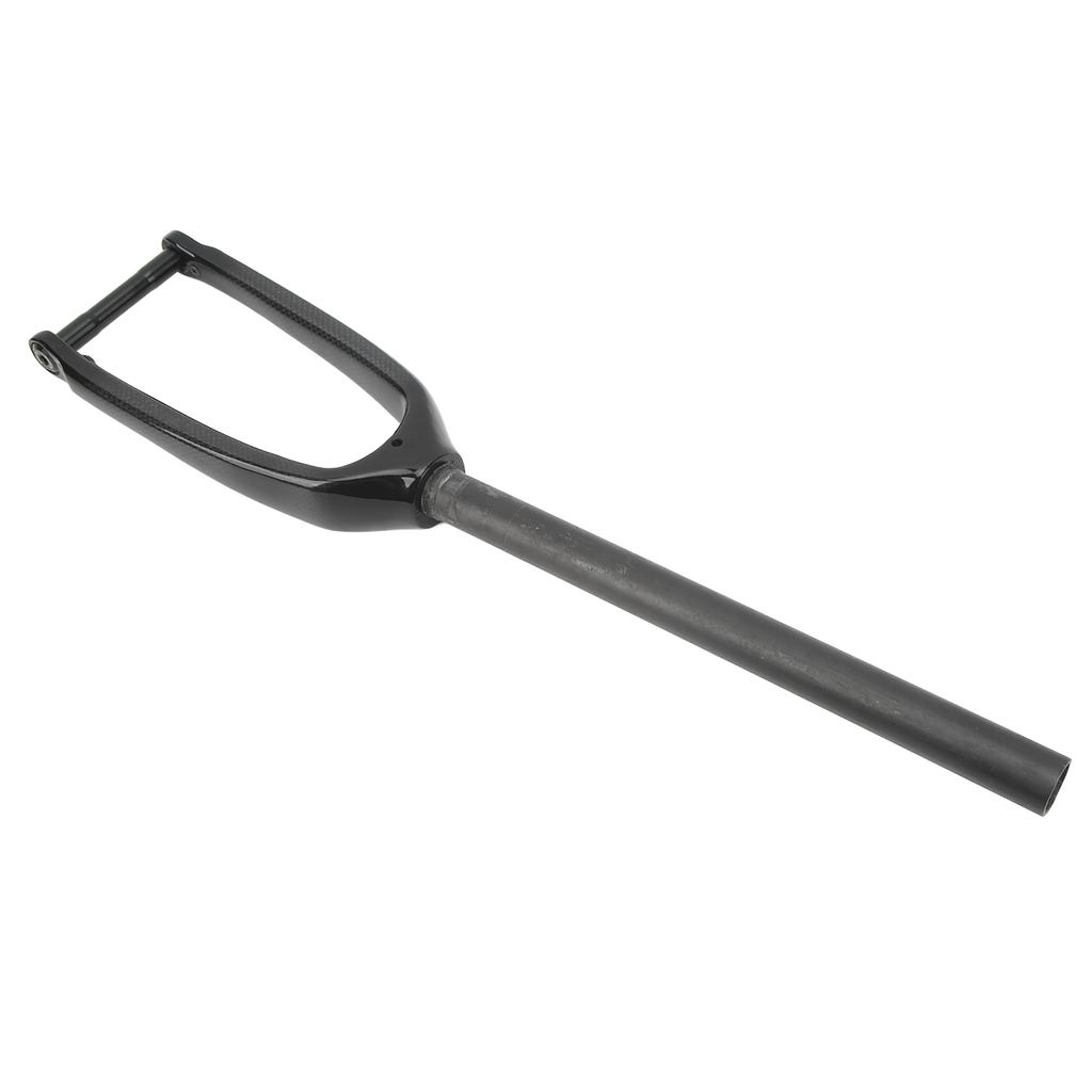 Carbon Fiber Front Fork 16 Inches 305 Hard Front Fork with Straight Tube Flat Disc Brake Thru Axle for Mountain Bike