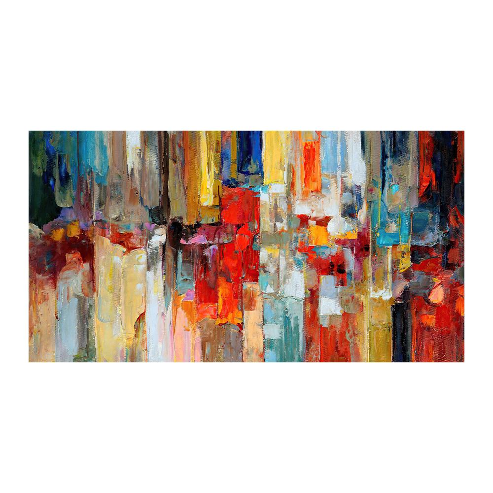 Abstract Colorful Paint Textured Oil Painting On Canvas Wall Art Posters Modern Home Decor Wall Pictures For Living Room Mural,
