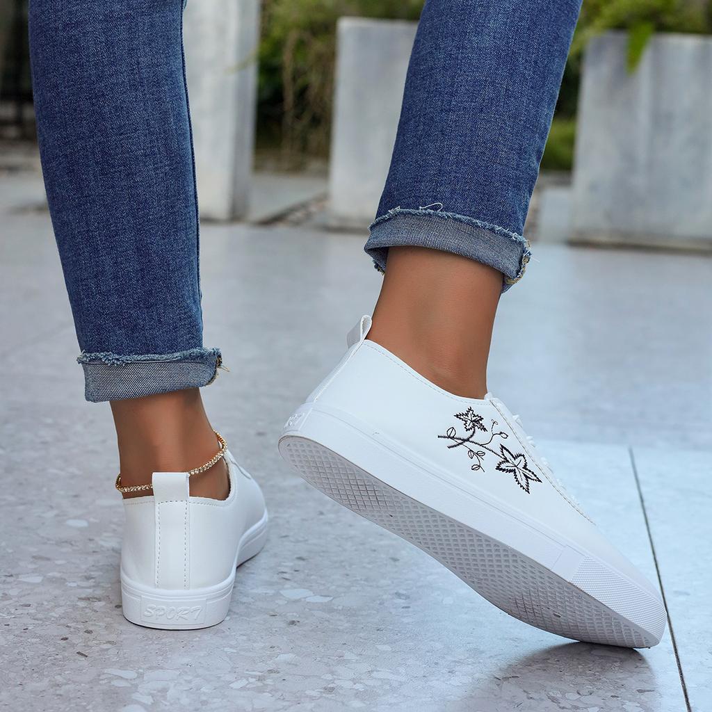 Spring and Autumn New Round Head Comfortable Casual Sports Shoes Fashion Light-mouth Lace-Unslip Anti-Shearing Vulcanized Shoes