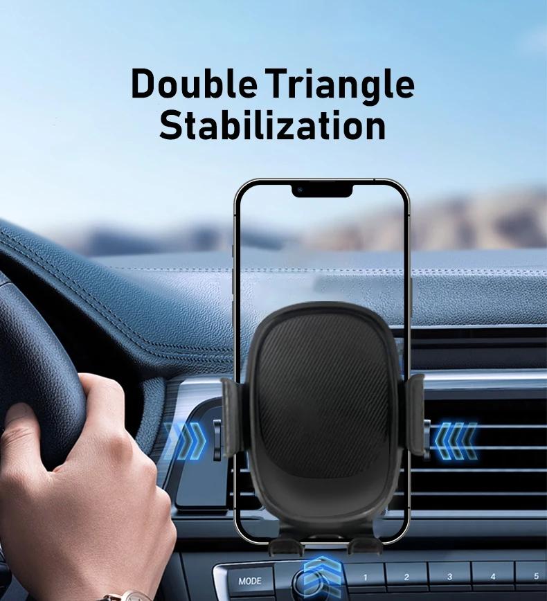 Universal Gravity Car Phone Holder Mount Car Bracket Smartphone Mobile Stand Cell GPS Support In Car For iPhone Xiaomi Samsung