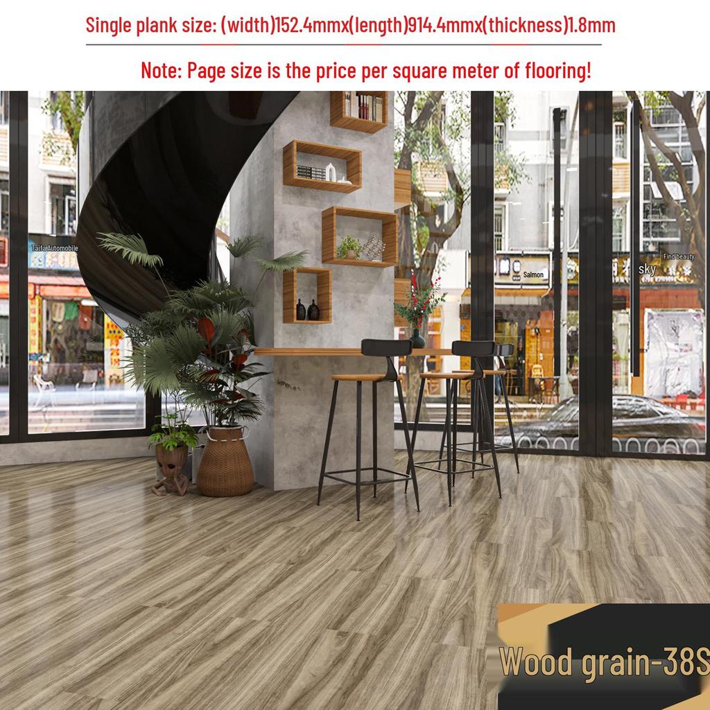 מדבקת רצפת אבן ויניל עמידה למים עם הדבקה עצמית: כיסוי PVC עבה ועמיד בפני שחיקה לחדרי שינה